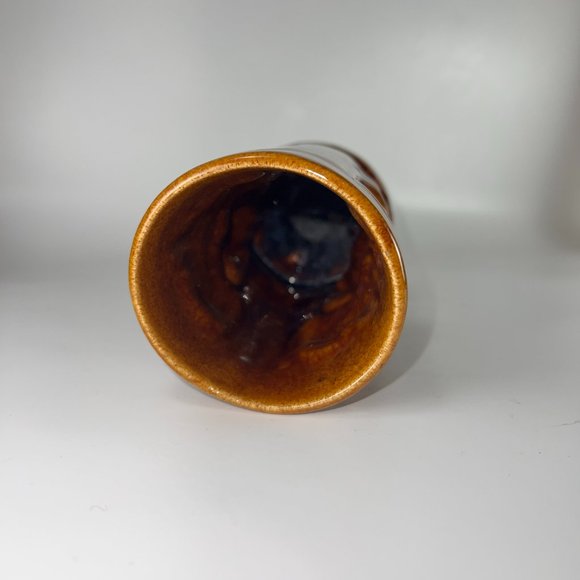 Tiki LeilanI Double Sided Cup Mug Brown Glazed Ceramic Tumbler Barware Souvenir - Picture 6 of 12